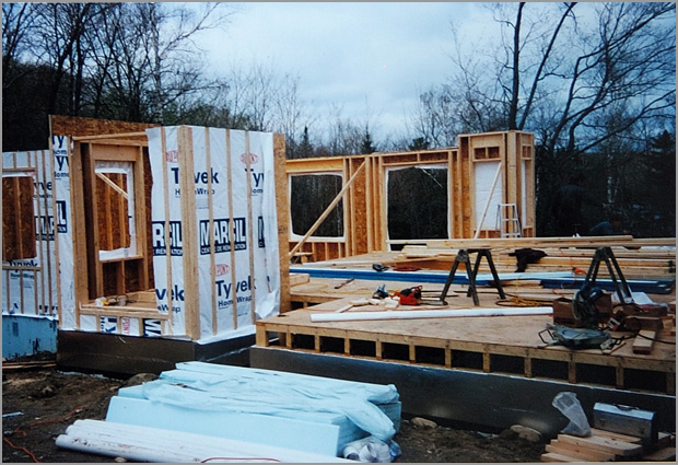 Construction (charpente) - Réalisé par Construction Pascal Rondeau à Val-David