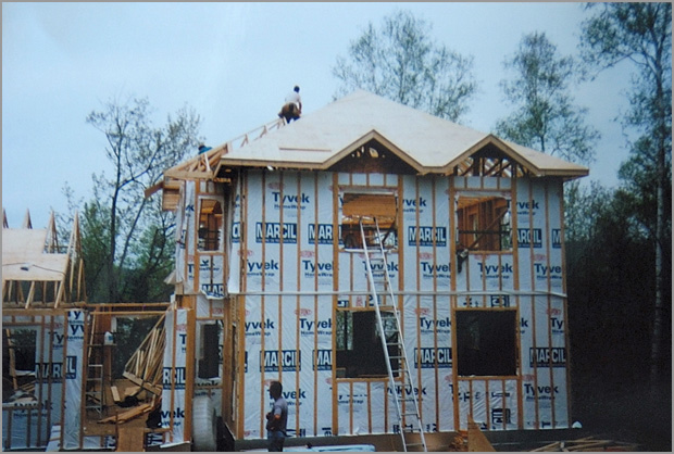Construction (charpente) - Réalisé par Construction Pascal Rondeau à Val-David