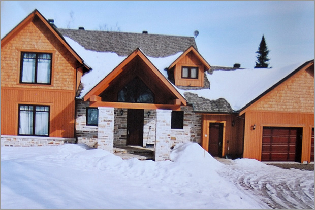 Construction (exterieur) - Réalisé par Construction Pascal Rondeau à Val-David