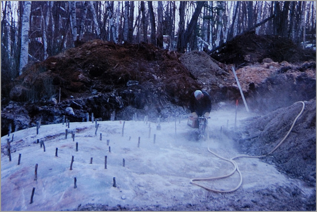 Construction (fondation) - Réalisé par Construction Pascal Rondeau à Val-David