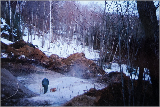Construction (fondation) - Réalisé par Construction Pascal Rondeau à Val-David