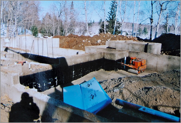 Construction (fondation) - Réalisé par Construction Pascal Rondeau à Val-David